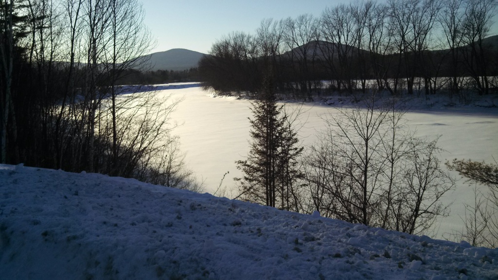 Connecticut River, looking northwest from NH to VT